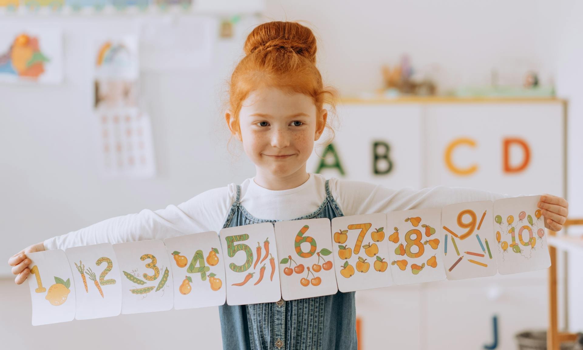 Girl holding a banner